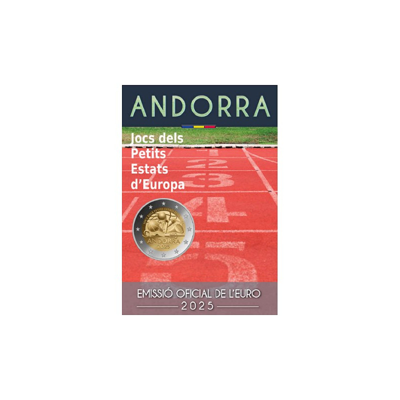 Andorre 2025  – 2 Euro commémorative -Jeux des Petits États d’Europe