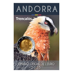 Andorre 2025  – 2 Euro commémorative -Le Gypaète barbu