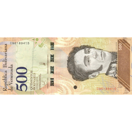 PK108/3 Venezuela- Billet de 500 Bolivares