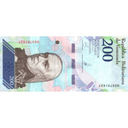 PK107A Venezuela- Billet de 200 Bolivares 2018