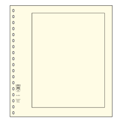 Feuilles neutres au format LINDNER 272mm x 296mm avec perforation 18 trous, paquet de 10