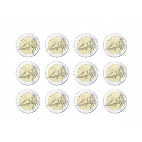 Série complète de 12 pièces Traité de Rome - 2 euros commémoratives
