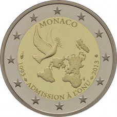 Monaco 2013 - 2 euro commémorative ONU