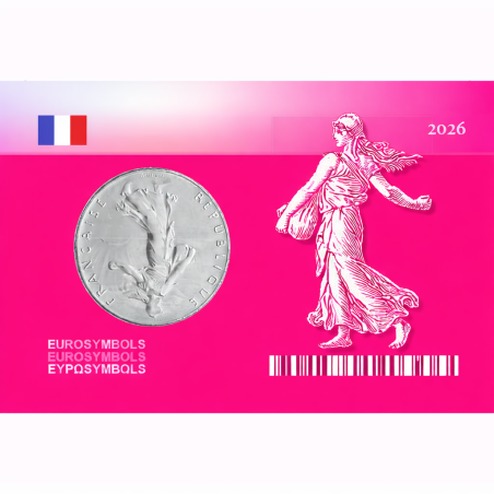 Série de 2 Coincards France 2026 - 1 Franc Semeuse