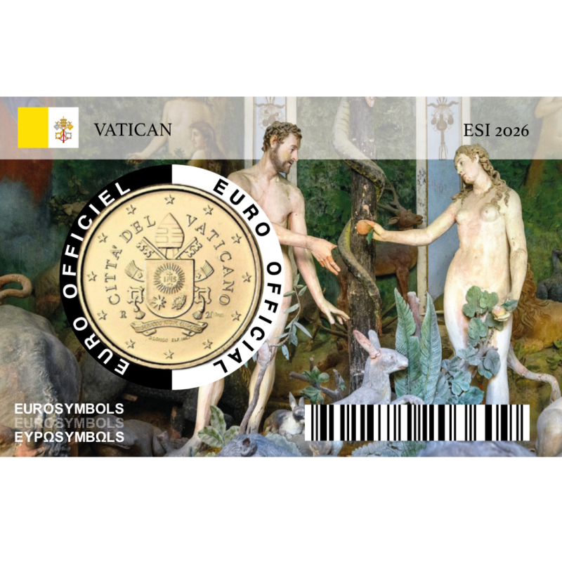Vatican 2026 " Adam & Eve" - 50 centimes incluse