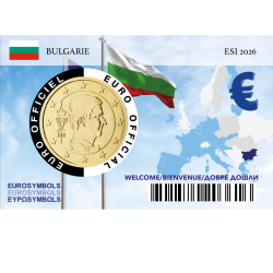 Bulgarie 2026 "Bienvenue dans la zone Euro" - 50 centimes incluse
