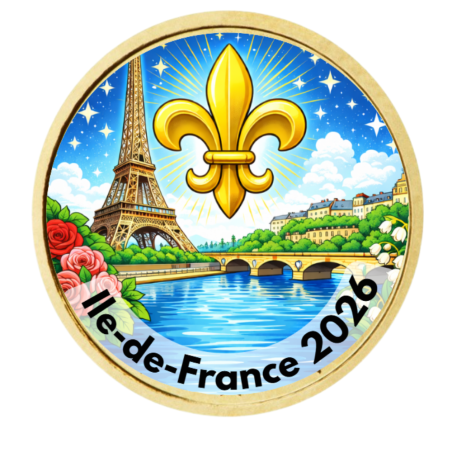 Les Régions 2026-50 cts domé couleur- Collection complète