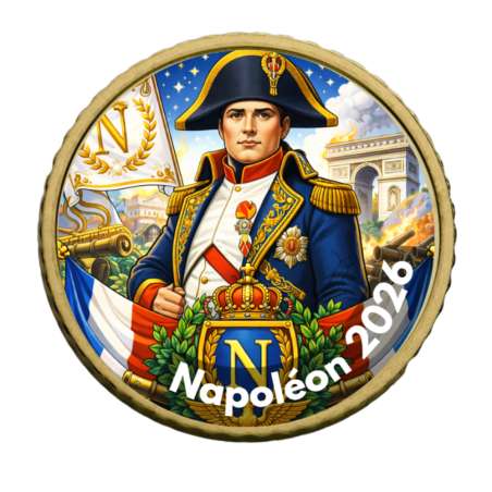 France 2026-Personnages Historiques -50 cts domé couleur- Collection complète