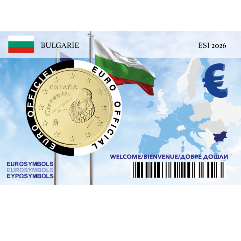 Bulgarie 2026 "Bienvenue dans la zone Euro" - 50 centimes incluse