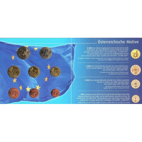 Autriche 2002 - Coffret euro BU