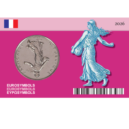Série de 2 Coincards France 2026 - 1 Franc Semeuse