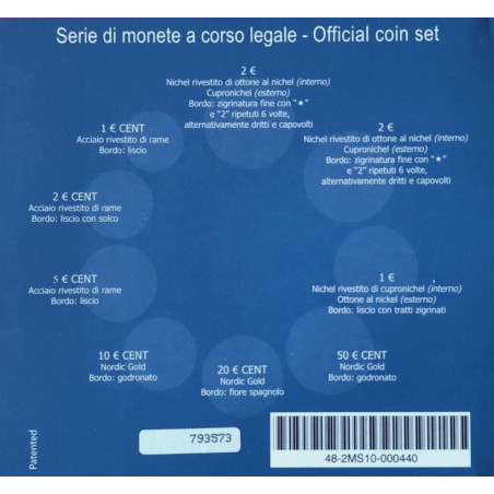 Italie 2011 - Coffret euro BU
