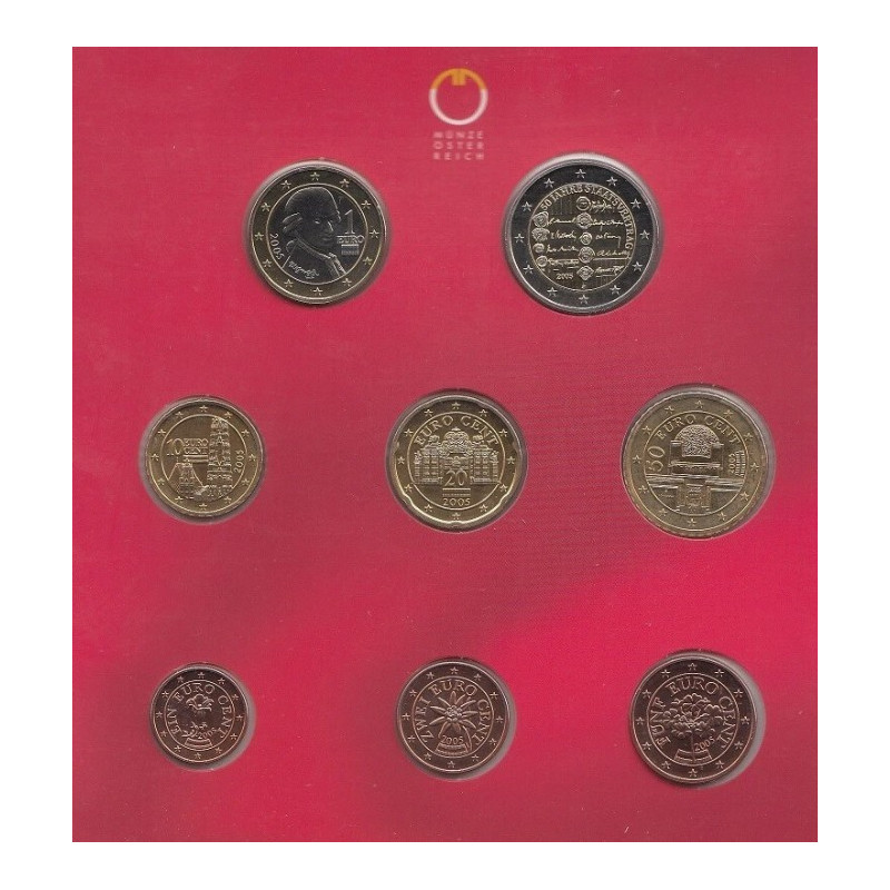 Autriche 2005 - Coffret euro BU