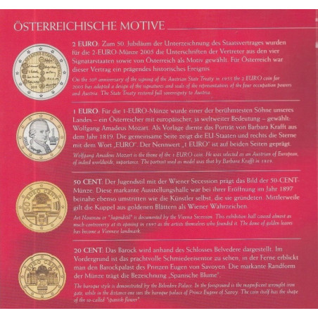 Autriche 2005 - Coffret euro BU