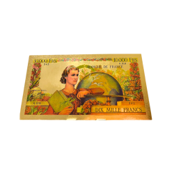 Reproduction billet 1000 Francs L'étude - Doré Couleur