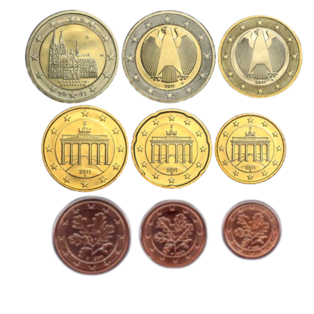 Allemagne 2011 : Série complète euro neuve