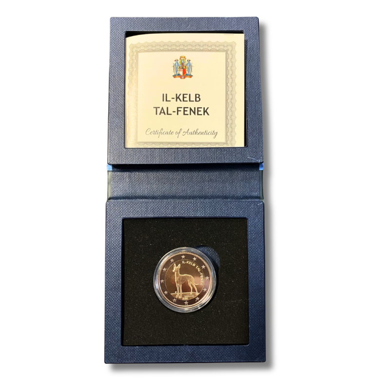 Malte 2026 - 2 euro commémorative  BE -  Le Lévrier pharaon