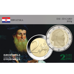 Croatie 2024- Marko Marulic- carte commémorative  EuroSymbols Institute
