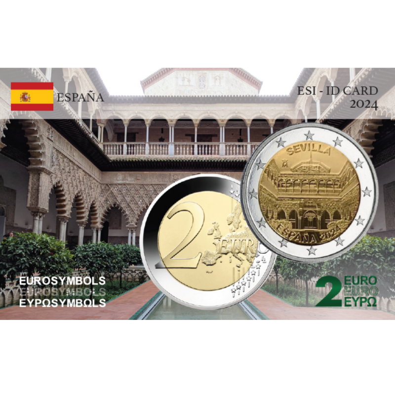 Espagne 2024- Séville- carte commémorative  EuroSymbols Institute