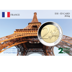 France 2024- Architecture- carte commémorative  EuroSymbols Institute