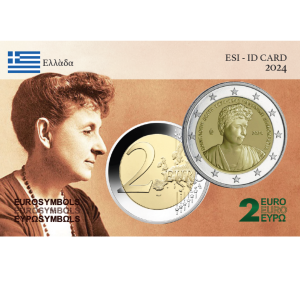 Grèce 2024- Penelope Delta- carte commémorative  EuroSymbols Institute