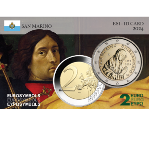 Saint Marin 2024- Ghirlandaio- carte commémorative  EuroSymbols Institute
