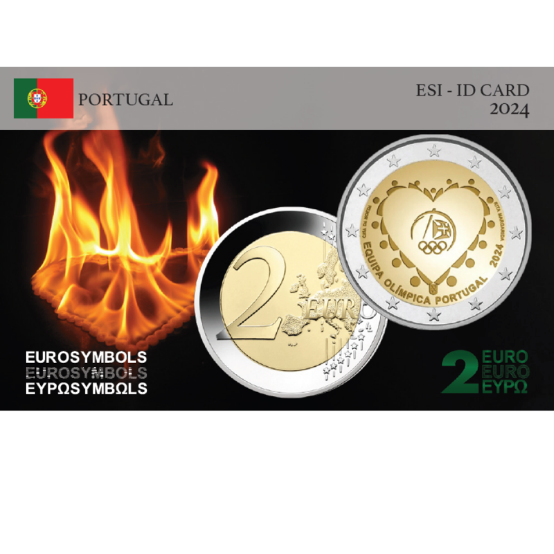 Portugal 2024- Jeux Olympiques- carte commémorative  EuroSymbols Institute