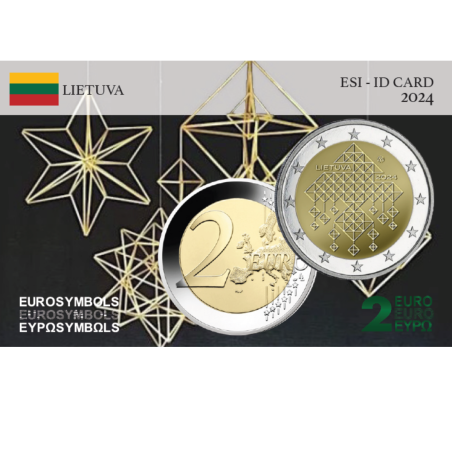 Lituanie 2024- Himmeli - carte commémorative  EuroSymbols Institute