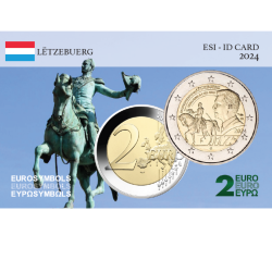 Luxembourg 2024- Grand Duc - carte commémorative  EuroSymbols Institute