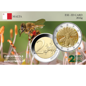 Malte 2024- Abeille - carte commémorative  EuroSymbols Institute