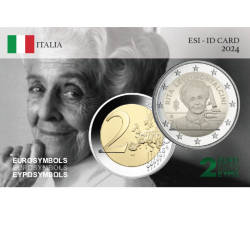 Italie 2024- Rita Levi- carte commémorative  EuroSymbols Institute