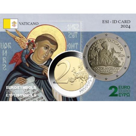 Vatican 2024- St Thomas- carte commémorative  EuroSymbols Institute