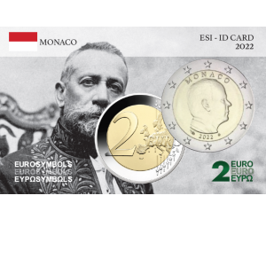 Monaco 2023- Louis II - carte commémorative  EuroSymbols Institute