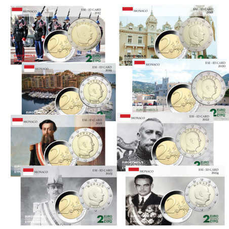 Monaco Collection 2017/2022 - carte commémorative  EuroSymbols Institute
