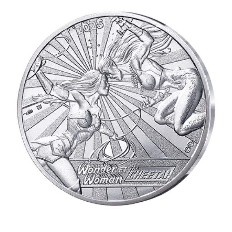 Monnaie de Paris 2025-   DC COMICS - Coffret + VAGUE 1+Vague 2- La collection Complète 10€ Argent