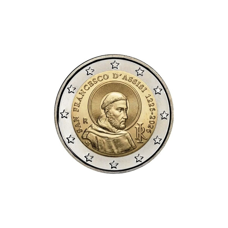 Italie 2026 - 2 euro commémorative - Saint Francois d'assis