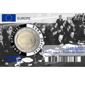 Finlande 2027 - Coincard 70 ans traité de Rome -1957/2027
