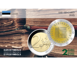 Estonie 2025- Littérature- carte commémorative  EuroSymbols Institute