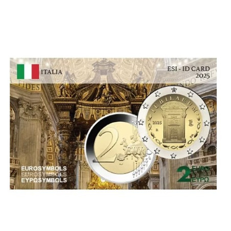 Italie 2025- Jubilée - carte commémorative  EuroSymbols Institute