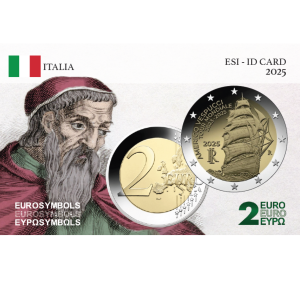 Italie 2025- Vespucci- carte commémorative EuroSymbols Institute