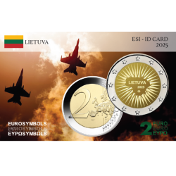 Lettonie 2025- Défense- carte commémorative EuroSymbols Institute