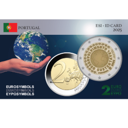 Portugal 2025-  développement durable - carte commémorative EuroSymbols Institute