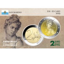 Saint Marin 2025-  Michel Ange- carte commémorative EuroSymbols Institute