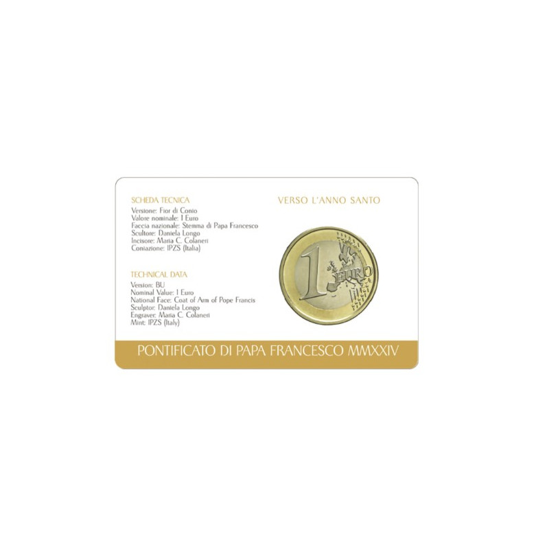 Vatican 2024 - Coincard 1 euro Jubilé
