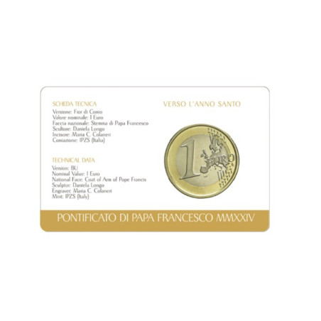 Vatican 2024 - Coincard 1 euro Jubilé