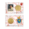 Vatican 2024- Collection complète- Coincards 50cts + timbre x 4