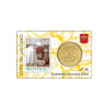 Vatican 2024- Collection complète- Coincards 50cts + timbre x 4