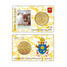 Vatican 2024- Collection complète- Coincards 50cts + timbre x 4