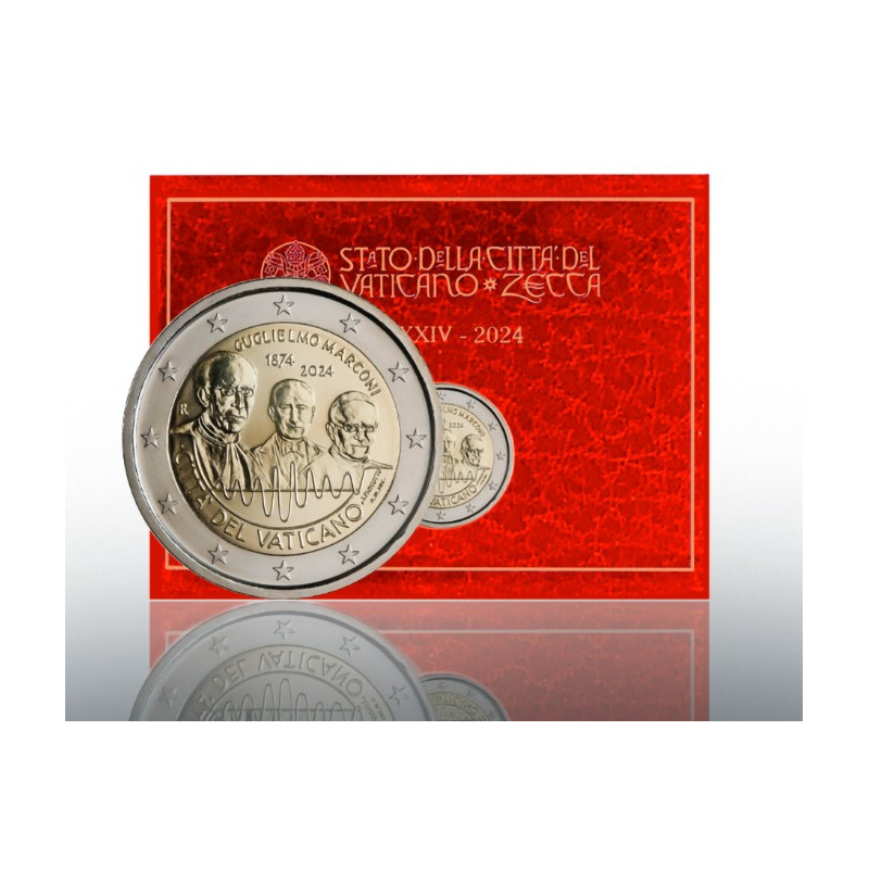 Vatican 2024 - Coffret BU 2 euro commémorative  - Marconi