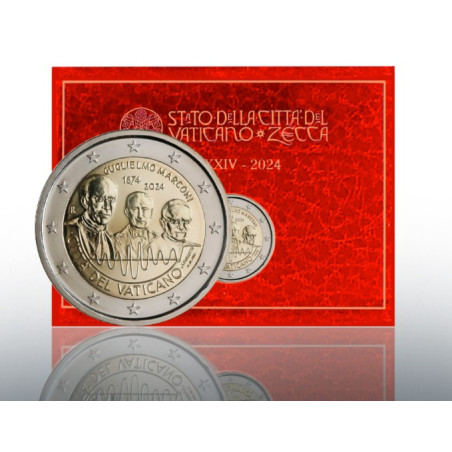 Vatican 2024 - Coffret BU 2 euro commémorative  - Marconi